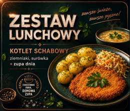 Schabowy + zupa